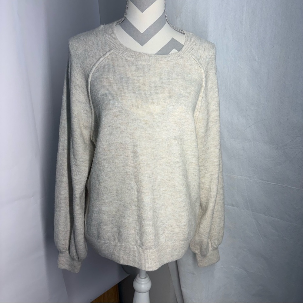 Vince Camuto Cream Crew Neck Sweater
